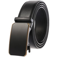 HKM-584723 Genuine Cow Leather Men's Designer Belt - Sophisticated and Durable Accessory