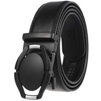 HKM-584723 Genuine Cow Leather Men's Designer Belt - Sophisticated and Durable Accessory