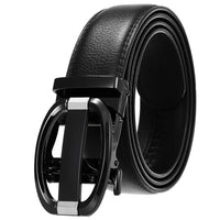 HKM-584723 Genuine Cow Leather Men's Designer Belt - Sophisticated and Durable Accessory