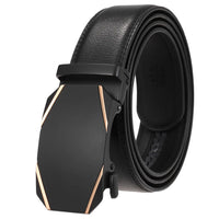 HKM-584723 Genuine Cow Leather Men's Designer Belt - Sophisticated and Durable Accessory