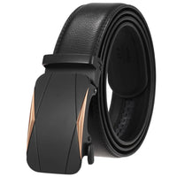 HKM-584723 Genuine Cow Leather Men's Designer Belt - Sophisticated and Durable Accessory