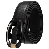 HKM-584723 Genuine Cow Leather Men's Designer Belt - Sophisticated and Durable Accessory