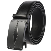 HKM-584723 Genuine Cow Leather Men's Designer Belt - Sophisticated and Durable Accessory
