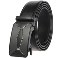 HKM-584723 Genuine Cow Leather Men's Designer Belt - Sophisticated and Durable Accessory