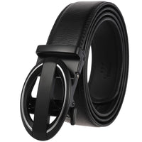 HKM-584723 Genuine Cow Leather Men's Designer Belt - Sophisticated and Durable Accessory