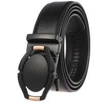 HKM-584723 Genuine Cow Leather Men's Designer Belt - Sophisticated and Durable Accessory