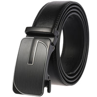 HKM-584723 Genuine Cow Leather Men's Designer Belt - Sophisticated and Durable Accessory
