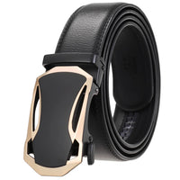 HKM-584723 Genuine Cow Leather Men's Designer Belt - Sophisticated and Durable Accessory