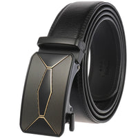 HKM-584723 Genuine Cow Leather Men's Designer Belt - Sophisticated and Durable Accessory