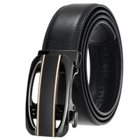HKM-584723 Genuine Cow Leather Men's Designer Belt - Sophisticated and Durable Accessory