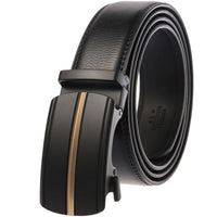 HKM-584723 Genuine Cow Leather Men's Designer Belt - Sophisticated and Durable Accessory