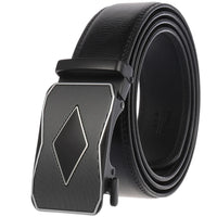 HKM-584723 Genuine Cow Leather Men's Designer Belt - Sophisticated and Durable Accessory