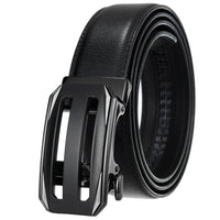 HKM-584723 Genuine Cow Leather Men's Designer Belt - Sophisticated and Durable Accessory