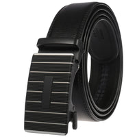 HKM-584723 Genuine Cow Leather Men's Designer Belt - Sophisticated and Durable Accessory