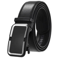 HKM-584723 Genuine Cow Leather Men's Designer Belt - Sophisticated and Durable Accessory