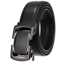 HKM-584723 Genuine Cow Leather Men's Designer Belt - Sophisticated and Durable Accessory
