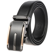 HKM-584723 Genuine Cow Leather Men's Designer Belt - Sophisticated and Durable Accessory