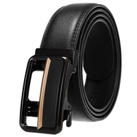 HKM-584723 Genuine Cow Leather Men's Designer Belt - Sophisticated and Durable Accessory