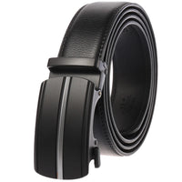 HKM-584723 Genuine Cow Leather Men's Designer Belt - Sophisticated and Durable Accessory
