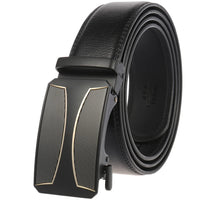 HKM-584723 Genuine Cow Leather Men's Designer Belt - Sophisticated and Durable Accessory