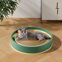 HKM-645459 Interactive Cat Scratching Board with 2-in-1 Design and Moving Ball Toys, Eco-Friendly Cardboard Scratcher for Indoor Cats
