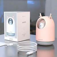 HKM-777619 Portable Aromatherapy Air Purifier with 300ML Water Tank and Adjustable Spray Modes
