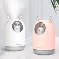 HKM-777619 Portable Aromatherapy Air Purifier with 300ML Water Tank and Adjustable Spray Modes