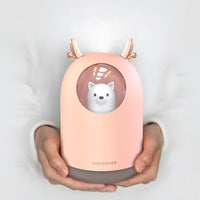 HKM-777619 Portable Aromatherapy Air Purifier with 300ML Water Tank and Adjustable Spray Modes