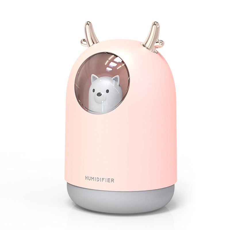 HKM-777619 Portable Aromatherapy Air Purifier with 300ML Water Tank and Adjustable Spray Modes