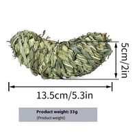 HKM-382995 Timothy Grass Pet Snack Toys for Rabbits and Guinea Pigs - Assorted Fruit Shapes