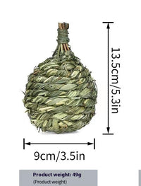 HKM-382995 Timothy Grass Pet Snack Toys for Rabbits and Guinea Pigs - Assorted Fruit Shapes