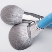 HKM-331155 13-Piece Long Handle Makeup Brush Set with Man-Made Fiber Bristles in Blue
