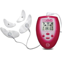 HKM-635795 Facial EMS Massager with 4 Massage Modes, Rose Red, Compact Design