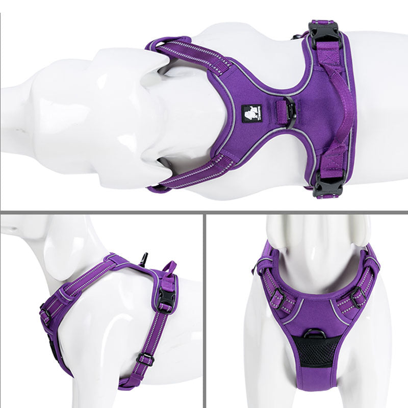 HKM-007571 Adjustable Dog Breast Strap for Traction ¨C Sizes for Small to Extra Large Breeds