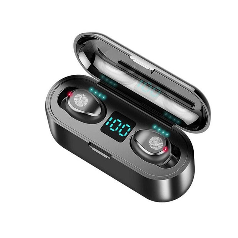 KTX-002579 Waterproof Bluetooth Wireless Headphones with Deep Bass and Noise Reduction Technology