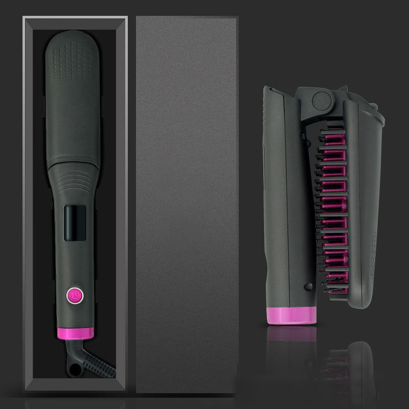 KTX-355283 Portable Wet and Dry Hair Straightener with Negative Ion Technology and Temperature Control