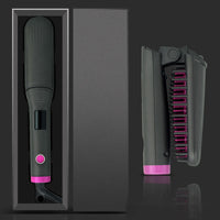 HKM-355283 Portable Wet and Dry Hair Straightener with Negative Ion Technology and Temperature Control