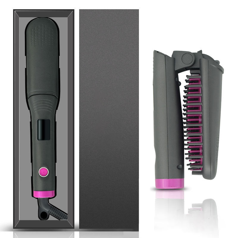 KTX-355283 Portable Wet and Dry Hair Straightener with Negative Ion Technology and Temperature Control