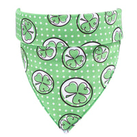 HKM-471955 Pure Cotton Green Pet Scarf, 48cm x 48cm for Neck Circumference 25-48cm
