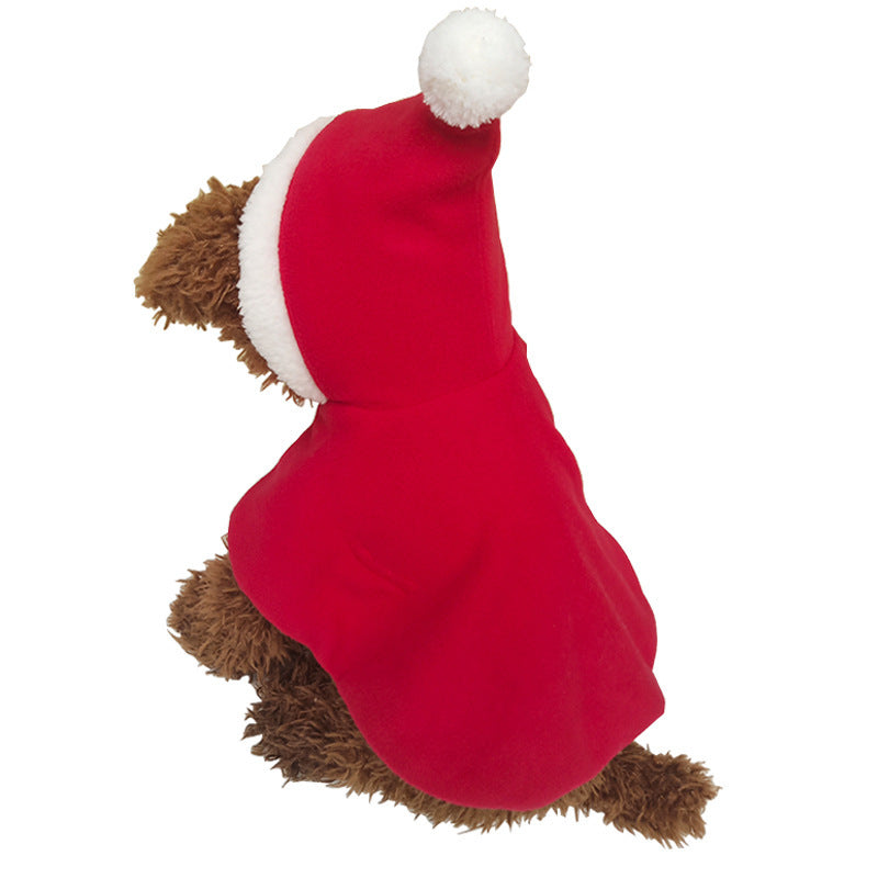 JMT-439370 Christmas Cloak with Hood for Pets - Cute and Cozy Winter Costume for Dogs and Cats