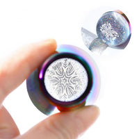 HKM-649043 Nail Art Stamper Tool with Silicone Stamp for Precision Nail Printing