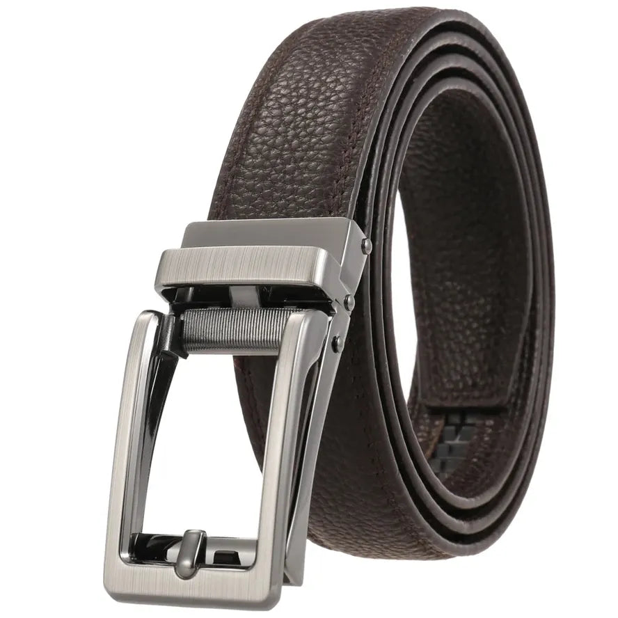 HKM-299027 Reversible Top Leather Buckle Belt with Adjustable Fit