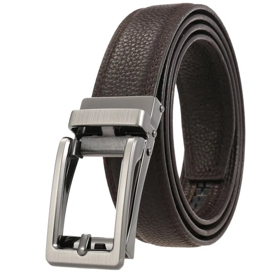 HKM-299027 Reversible Top Leather Buckle Belt with Adjustable Fit