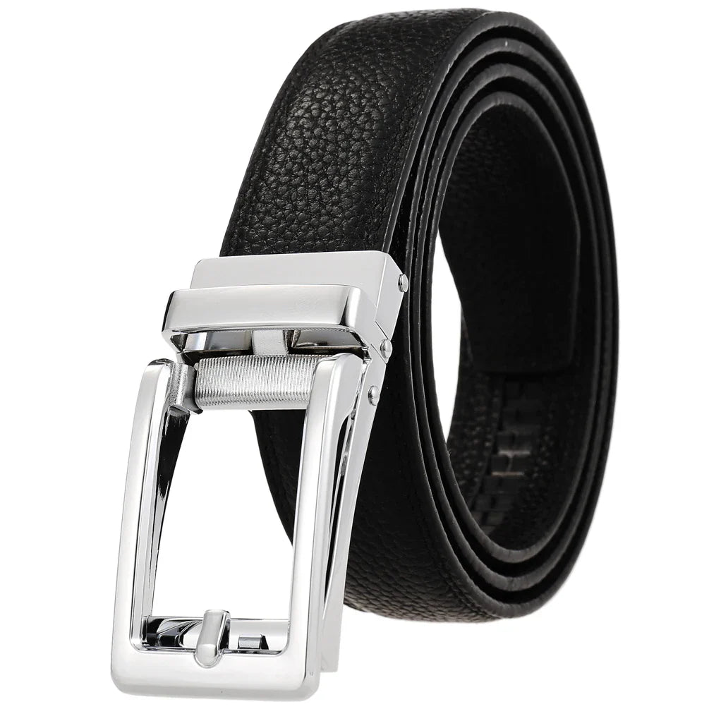 HKM-299027 Reversible Top Leather Buckle Belt with Adjustable Fit