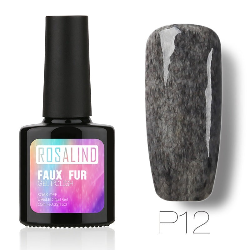 HKM-941651 Natural Resin Nail Rubber Fur Phototherapy Glue - 10mL, Non-Toxic & Durable Formula for All Skin Types