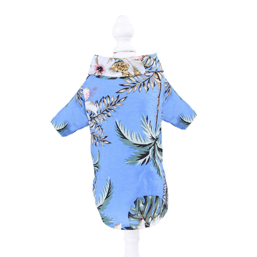 HKM-139667 Hawaiian Print Casual Shirt for Teddy Shiba Inu - Various Colors and Sizes Available
