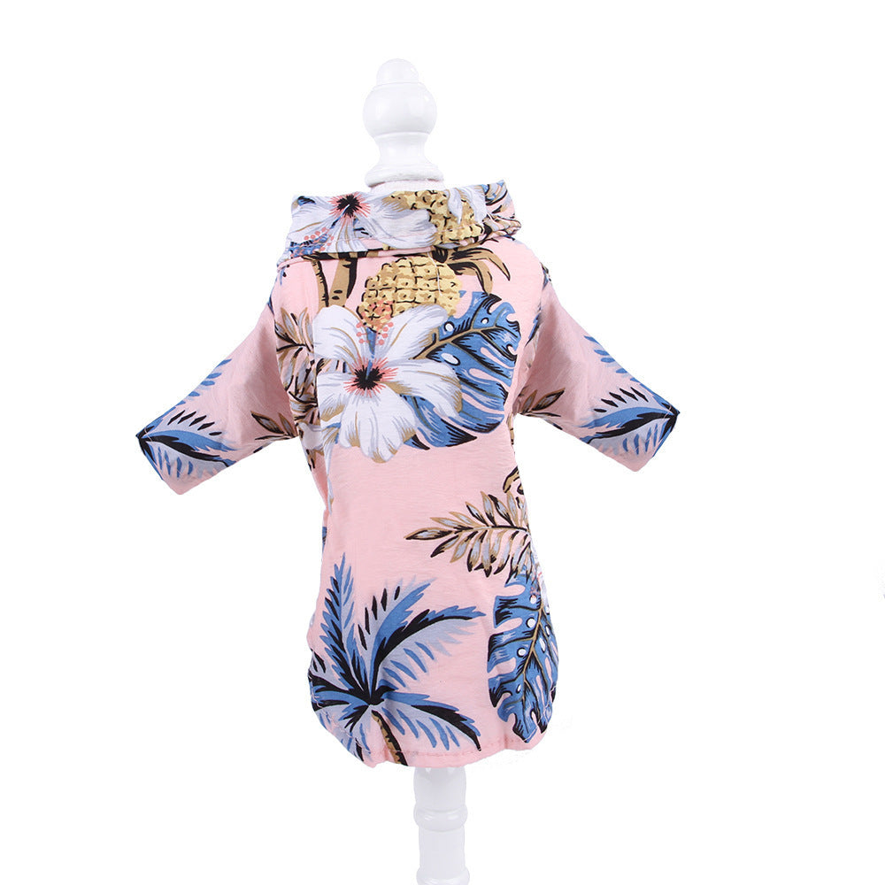 HKM-139667 Hawaiian Print Casual Shirt for Teddy Shiba Inu - Various Colors and Sizes Available