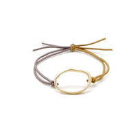 HKM-554131 Geometric Handmade Headband Hair Tie with Leather Case for Women
