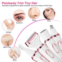 HKM-450067 4-in-1 Women's Electric Razor for Hair Removal and Grooming