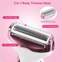 HKM-450067 4-in-1 Women's Electric Razor for Hair Removal and Grooming